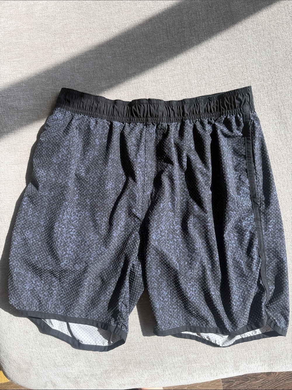 Travis Mathew Black Speckled Athletic Shorts